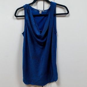 "Hallogen" Saphire Sleeveless Blouse